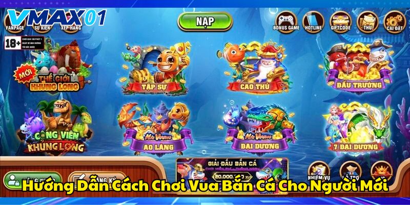 Hướng dẫn cách chơi vua bắn cá