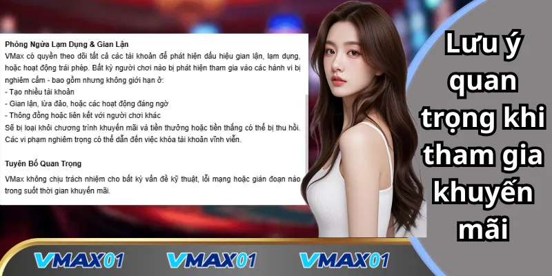 Lưu ý quan trọng khi tham gia khuyến mãi